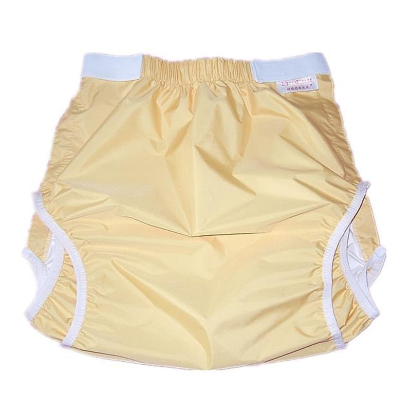 Waterproof Yellow Pocket Diaper Size L