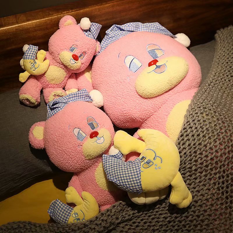 ABDL Pink Sleepy Teddy Bear Plushie