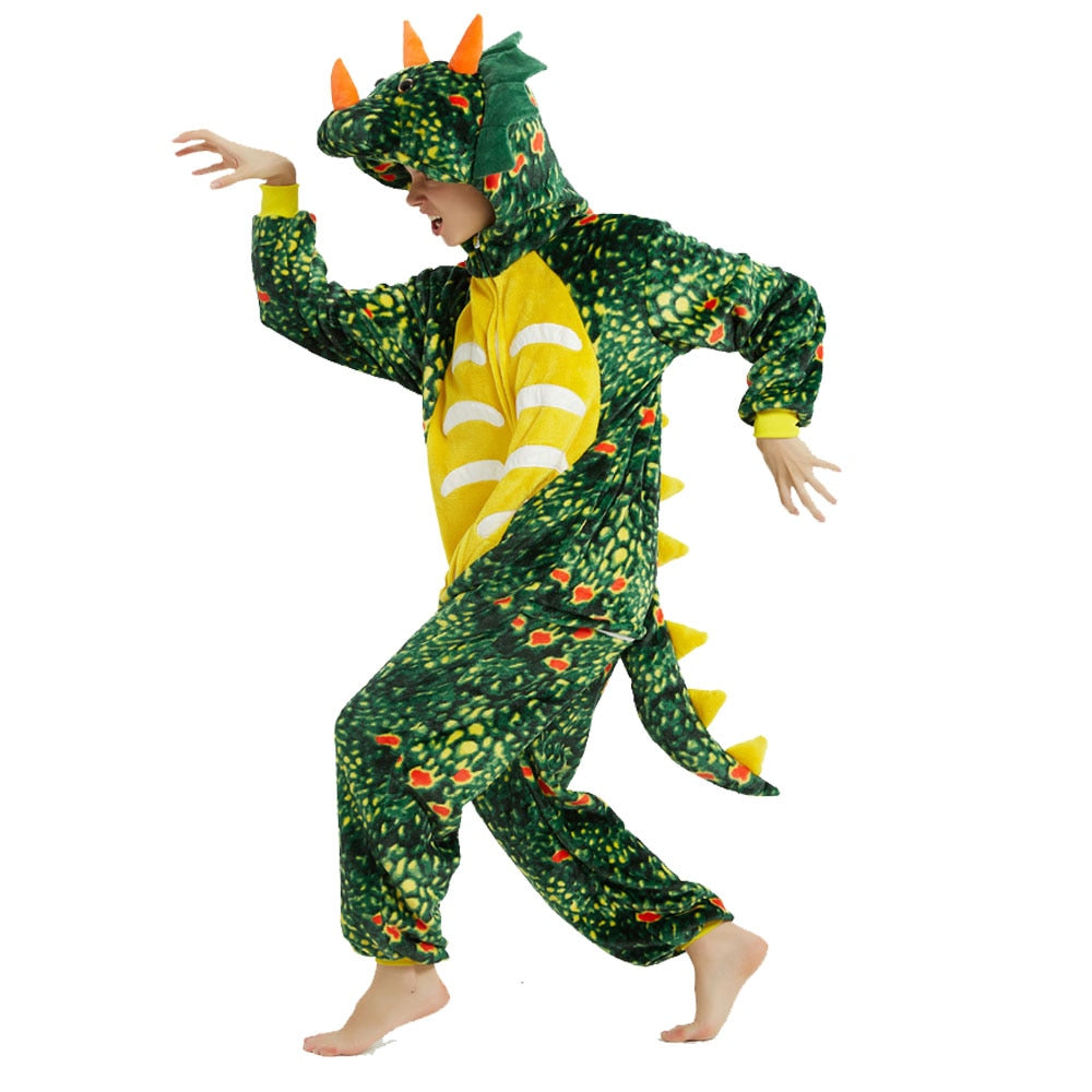 Cute Dragon Flannel Onesie