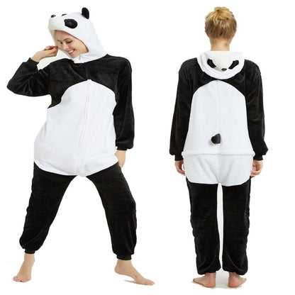 Cute Panda Bear Flannel Onesie