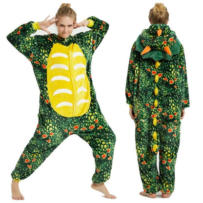 Cute Dragon Flannel Onesie