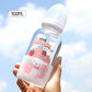 Cute Pacifier Glass Water Bottle With Straw