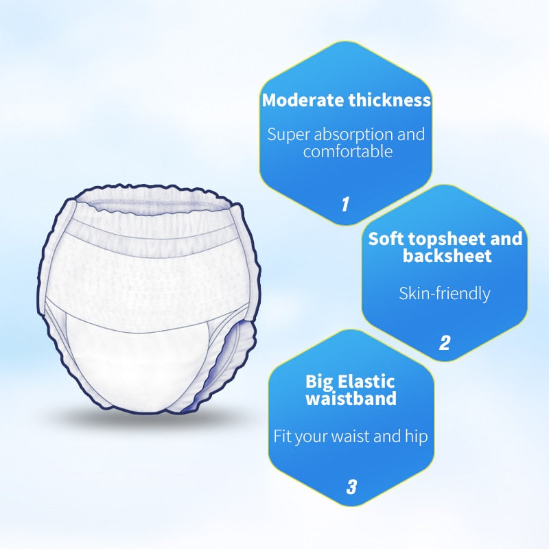 Disposable Adult Diapers (Pack of 8)