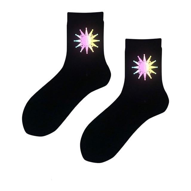 Night Reflection Light Socks