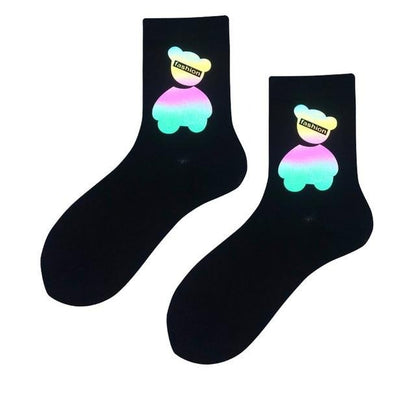 Night Reflection Light Socks