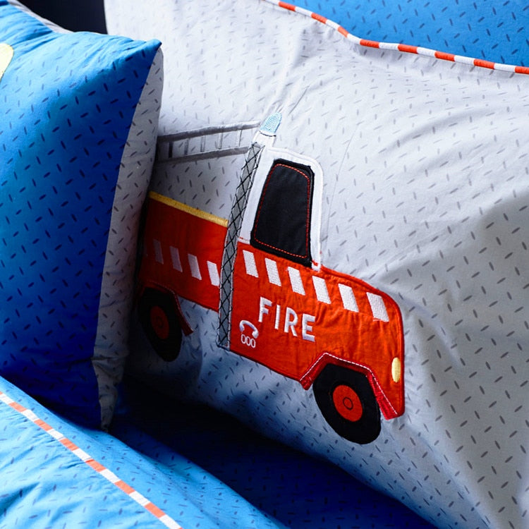 Fire Truck Bedding Set