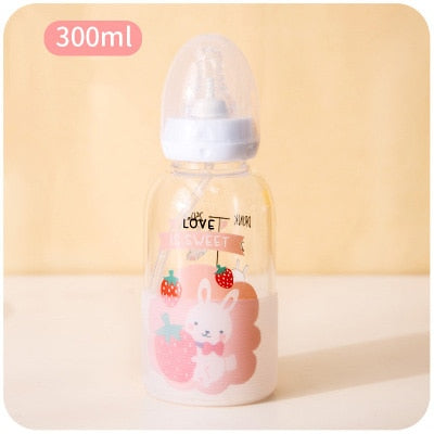 Cute ABLD Bunny Bottle w/ Straw