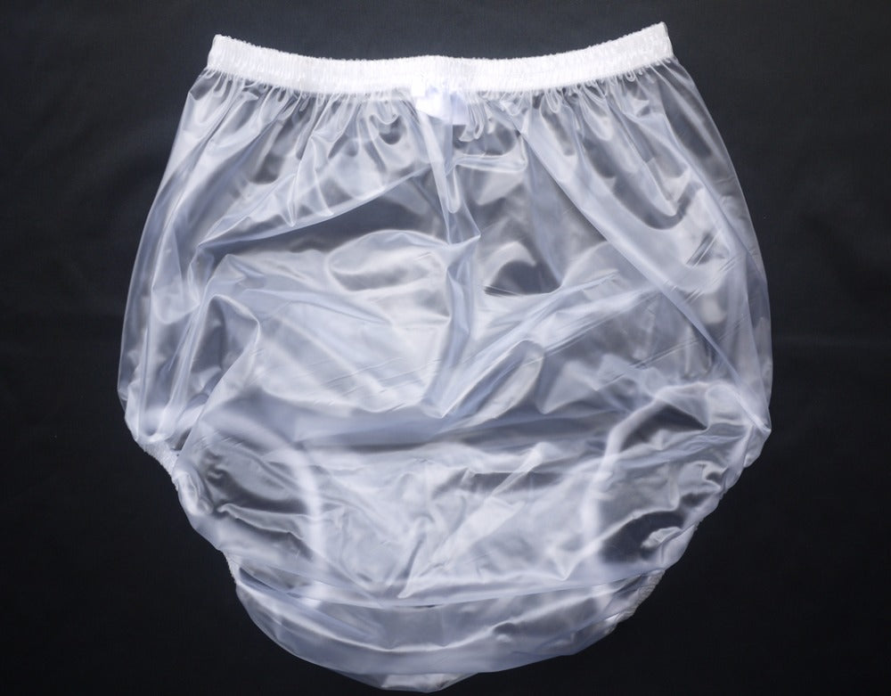 Transparent White Pull-On Plastic Pants (Pack of 3)