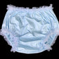 ABDL Baby Blue Frilly Plastic Briefs