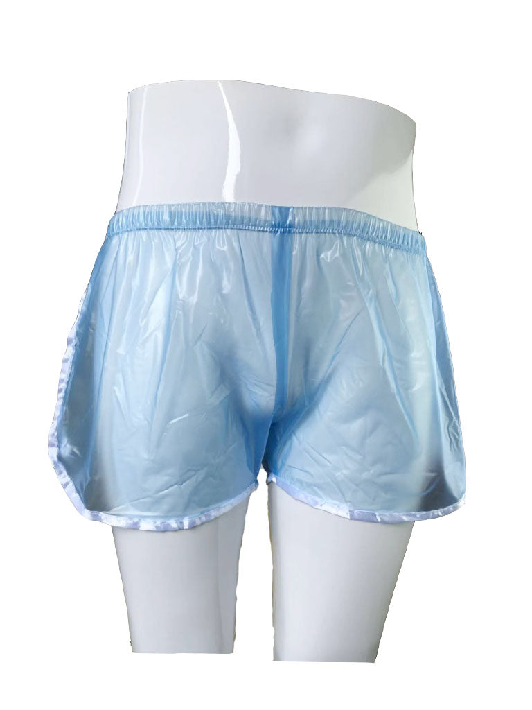 Transparent Blue Pull-on Plastic Pants