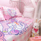 4 Pcs Unicorn Bedding Set