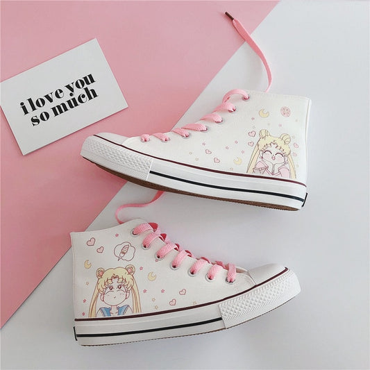 Sailor Moon Cartoon Canvas Shoes