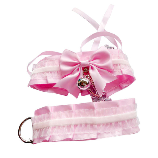 Pink Kitten Play Collar & Leash Set