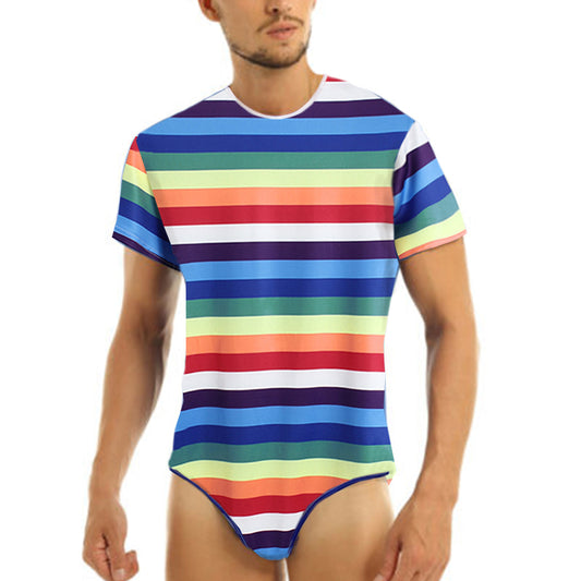 Colorful ABDL Striped Onesie