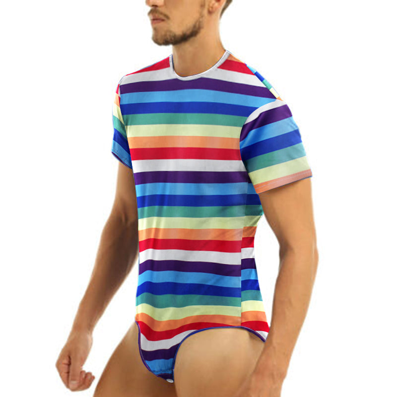 Colorful ABDL Striped Onesie
