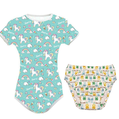 ABDL Bodysuit Diaper Set