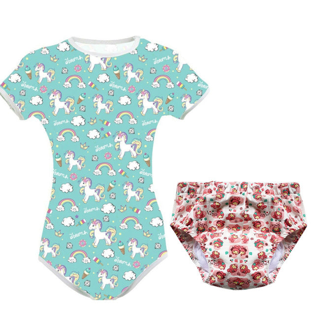 ABDL Bodysuit Diaper Set