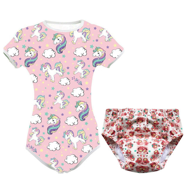 ABDL Bodysuit Diaper Set