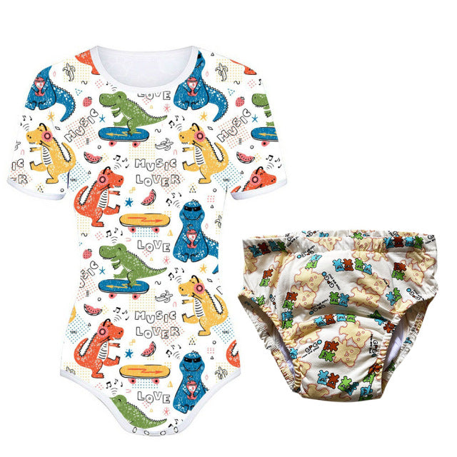 ABDL Bodysuit Diaper Set