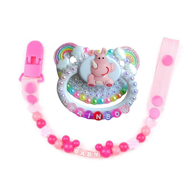 Rhino Adult Pacifier & Clip Holder Set