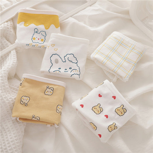 Cute Rabbit Unisex Underwear Set (5 Pcs)