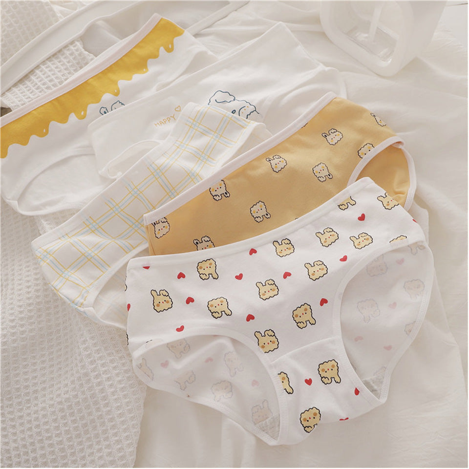 Cute Rabbit Unisex Underwear Set (5 Pcs)