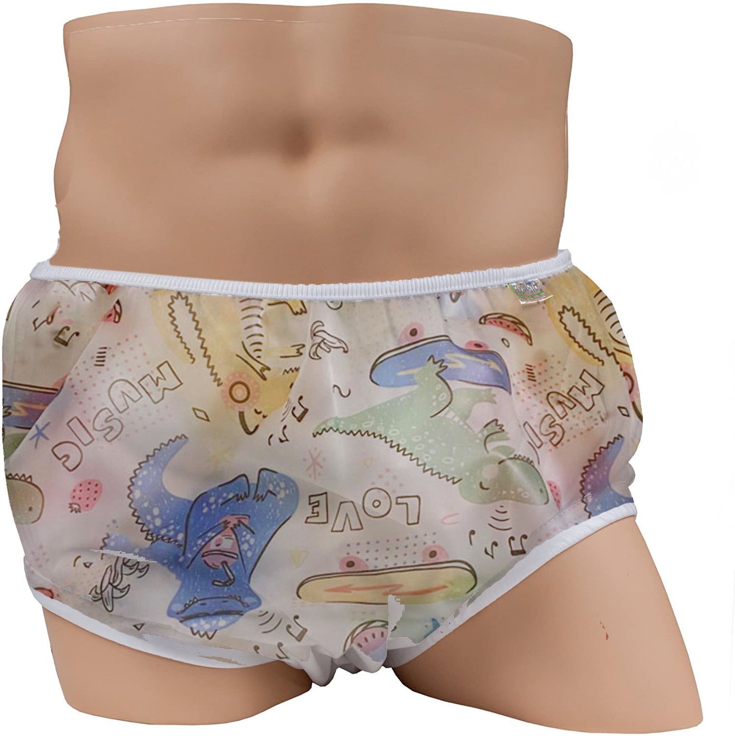 Dadious Adult Baby Pants Abdl Incontinence Elastic Band Plastic