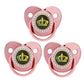 3 Pack ABDL Large Size Bling Pacifier