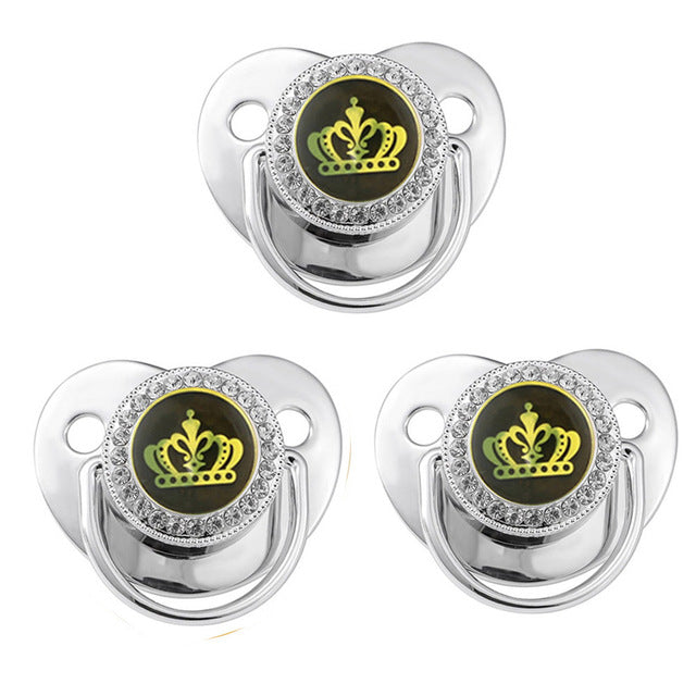 3 Pack ABDL Large Size Bling Pacifier