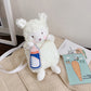 Cute Sheep Adult Baby Crossbody Plush Sling Bag