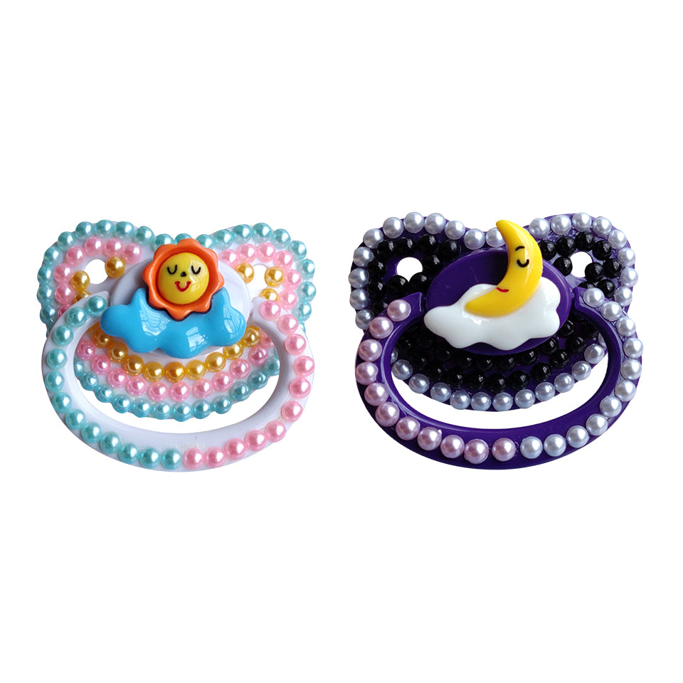 ABDL DDLG Night & Day Time Adult Pacifier Set