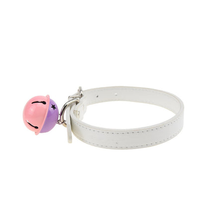 ABDL DDLG Leather Collar With Big Bell