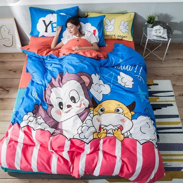 Cute Cartoon Bedding Set