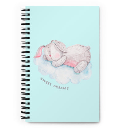 Sweet Dreams Little Bunny Spiral notebook