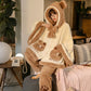 ABDL Warm Hooded Bear Pajama Set