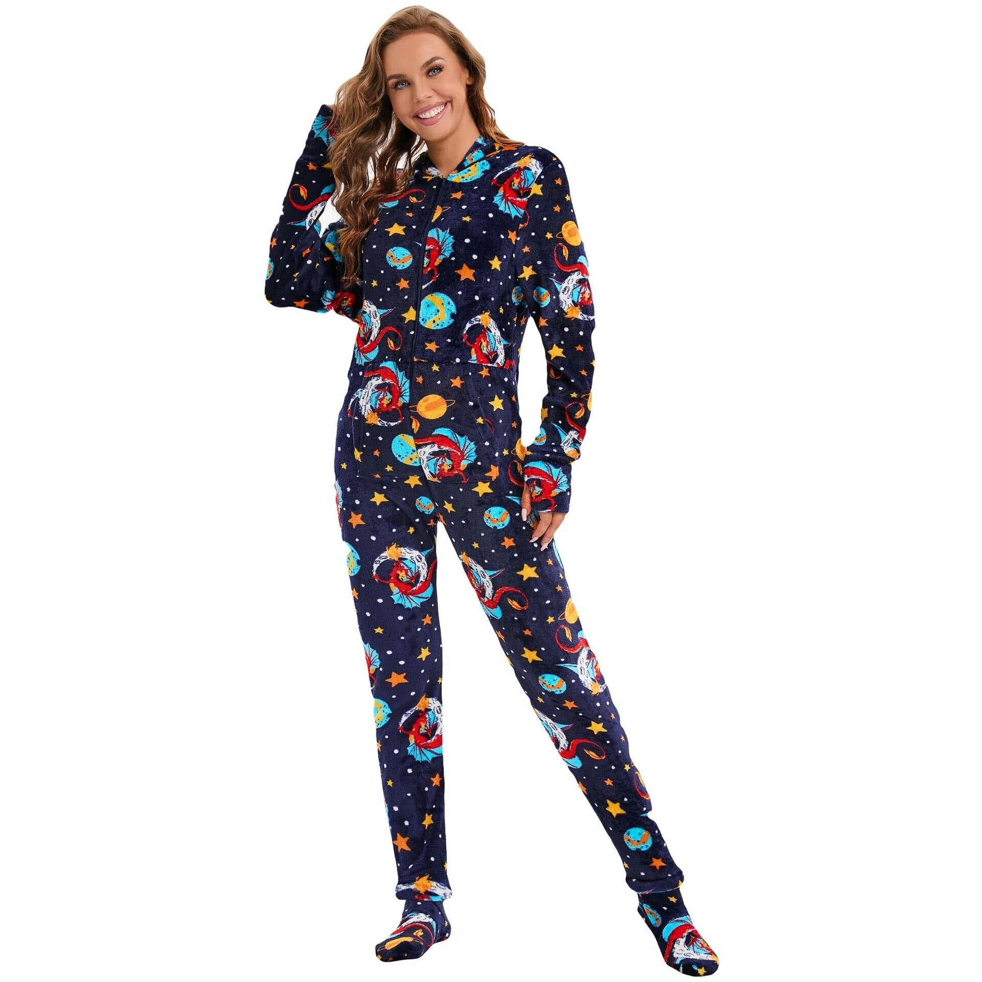 ABDL DDLG Space Adult Baby Footed Sleeper Onesie ABDL Diapers