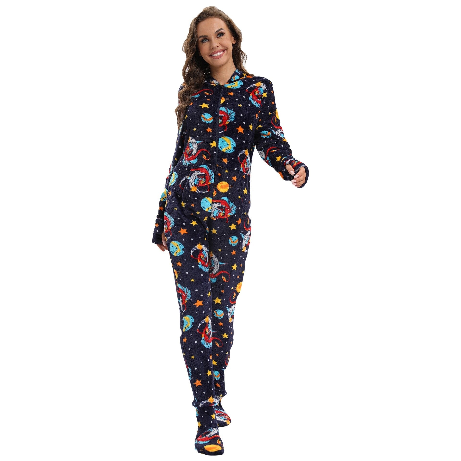 ABDL DDLG Space Adult Baby Footed Sleeper Onesie ABDL Diapers